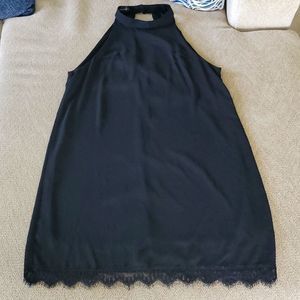 Fantaist Black Choker Sleeveless Dress - Size Large